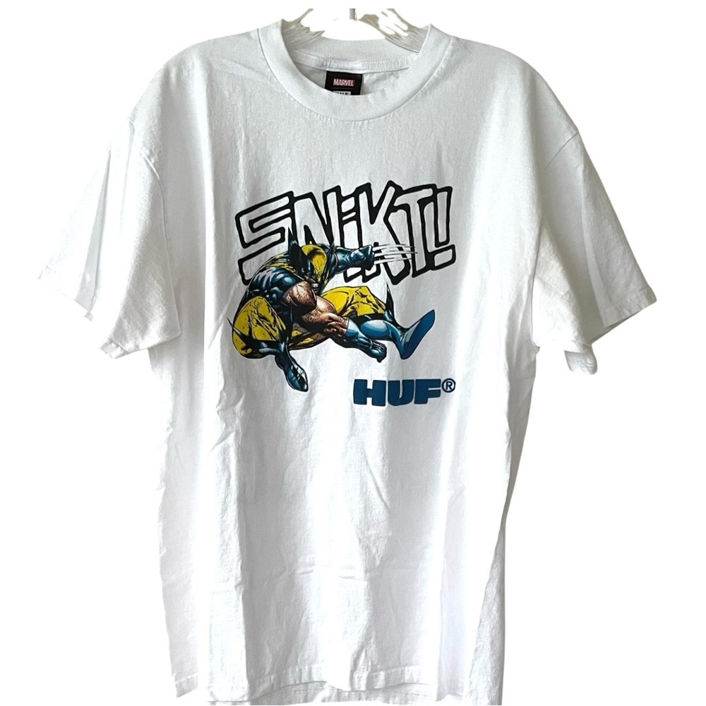 Huf X Marvel Wolverine Front Back Print White Tshirt - Gem